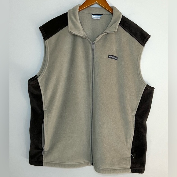 Columbia Mens Full Zip Fleece Vest Sz XXL - Picture 1 of 6
